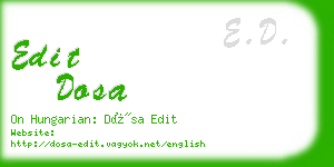 edit dosa business card